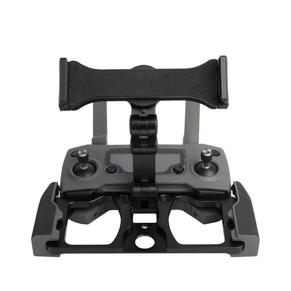 SUNNYLIFE ZJ035 Aluminum Alloy Cell Phone Holder Portable Drone Remote Controller Rack Folding Tablet Stand with Strap for DJI Mavic 3/2/Mini SE/Air 2S - Black