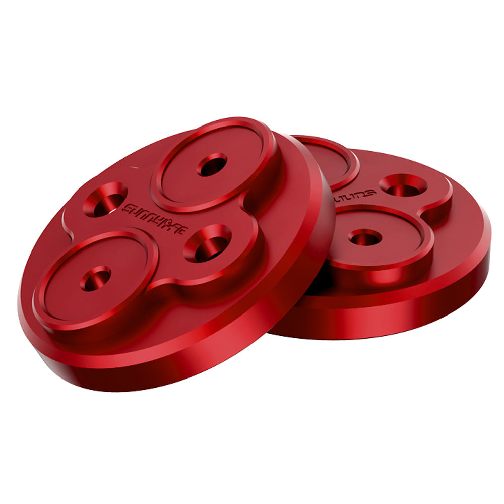 SUNNYLIFE Q9265 4Pcs/Set Motor Cover Aluminum Alloy Motor Cap Dust Cover Protector for DJI Mini SE/Mini 2/Mavic Mini - Red