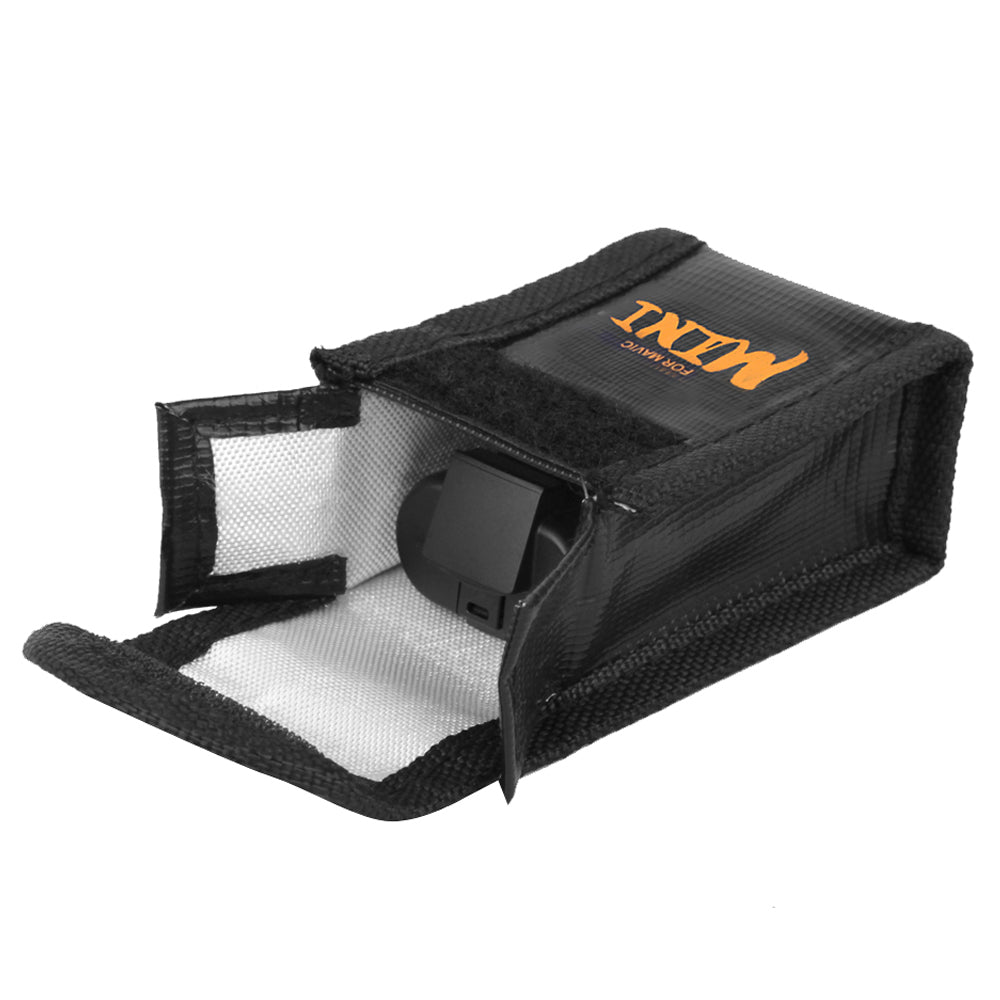 SUNNYLIFE DC294 Explosion-Proof Battery Safe Bag Fireproof Batteries Protective Storage Case for DJI Mini SE/2/Mavic Mini (1Pc Battery Version)