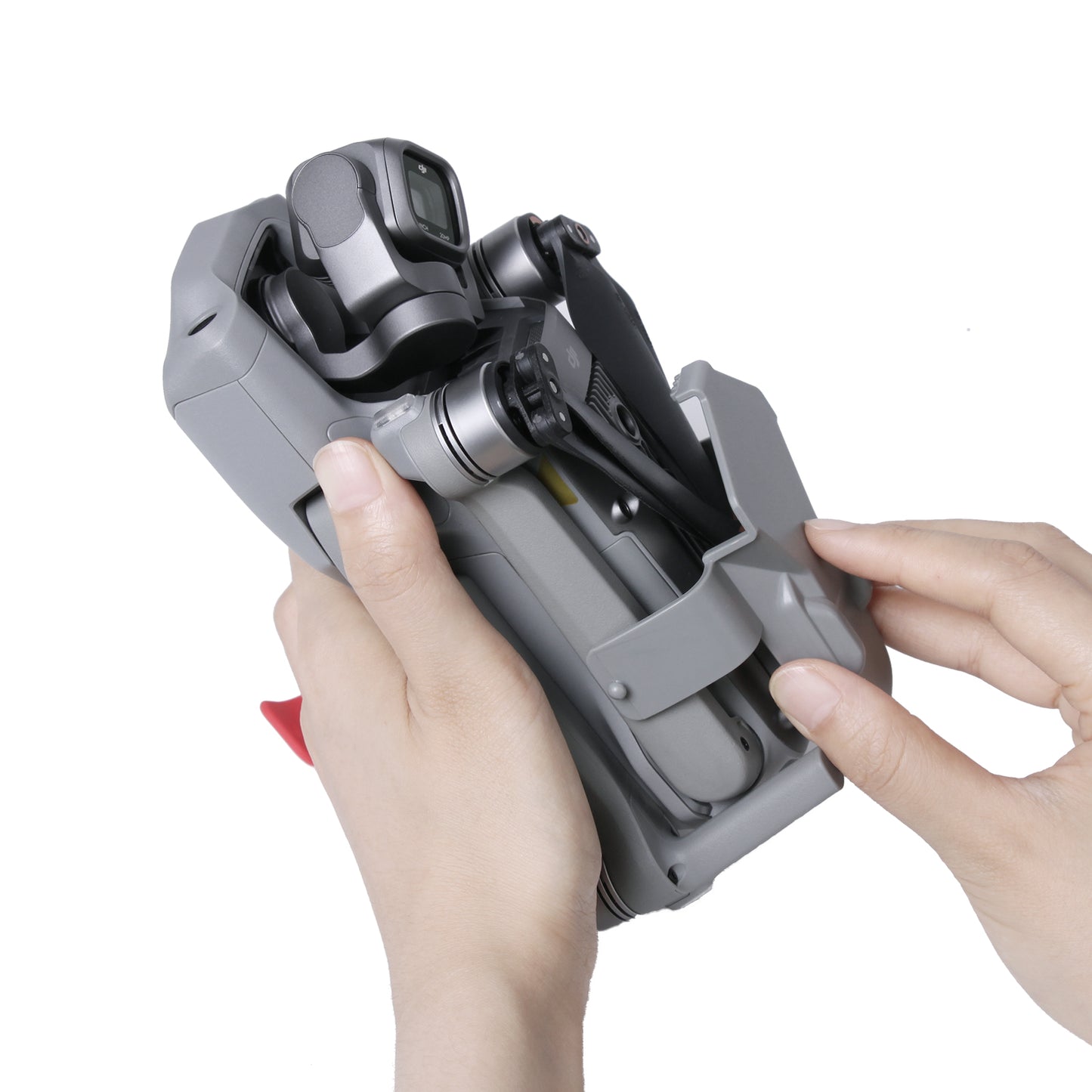 SUNNYLIFE A2S-Q9358 Silicone Propellers Holder Strap for DJI Air 2S/Mavic Air 2 Prop Blade Stabilizer Shockproof Bottom Cover Protector for Drone - Black