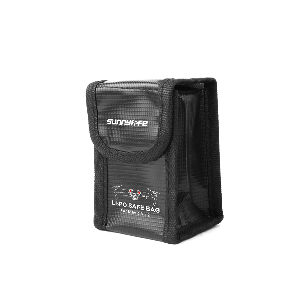 SUNNYLIFE AIR2-DC257 For DJI Air 2S/Mavic Air 2 Explosion-proof 2-Battery Storage Bag Lithium Battery Safety Carrying Pouch