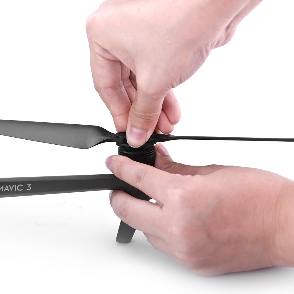 2Pairs Quick-Release 9453F Propeller Set for DJI Mavic 3 Replacement Prop Blades Drone Accessories - Gold