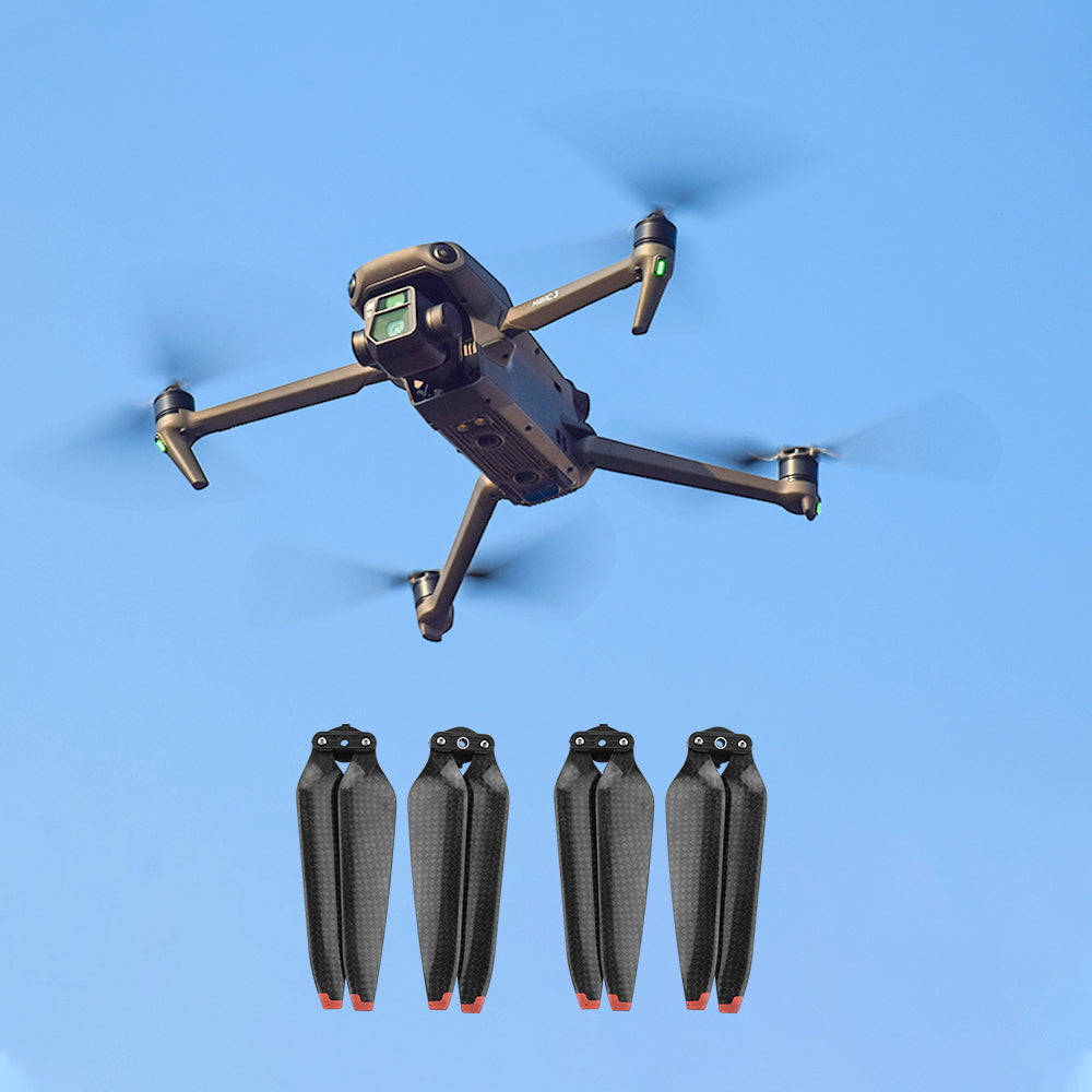 EWB9105_2 For DJI Mavic 3 Quick Release Carbon Fiber Propeller Set 2Pairs Replacement Prop Blades