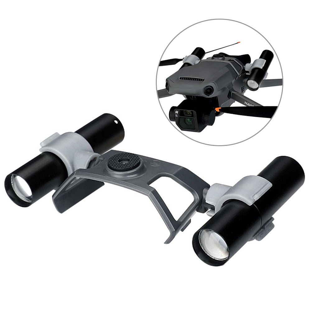 RCSTQ For DJI Mavic 3 Zoomable Flashlight with Fixture Drone Night Flight Searchlight, 2 Lights