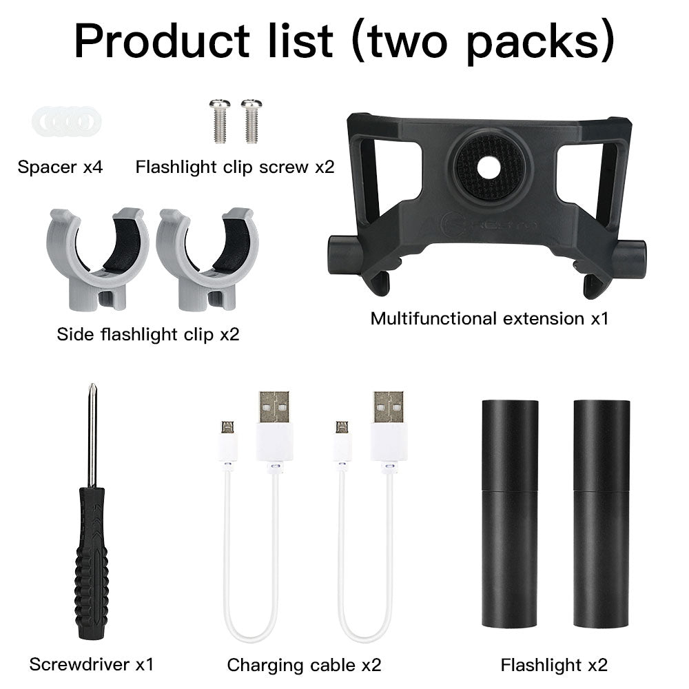 RCSTQ For DJI Mavic 3 Zoomable Flashlight with Fixture Drone Night Flight Searchlight, 2 Lights