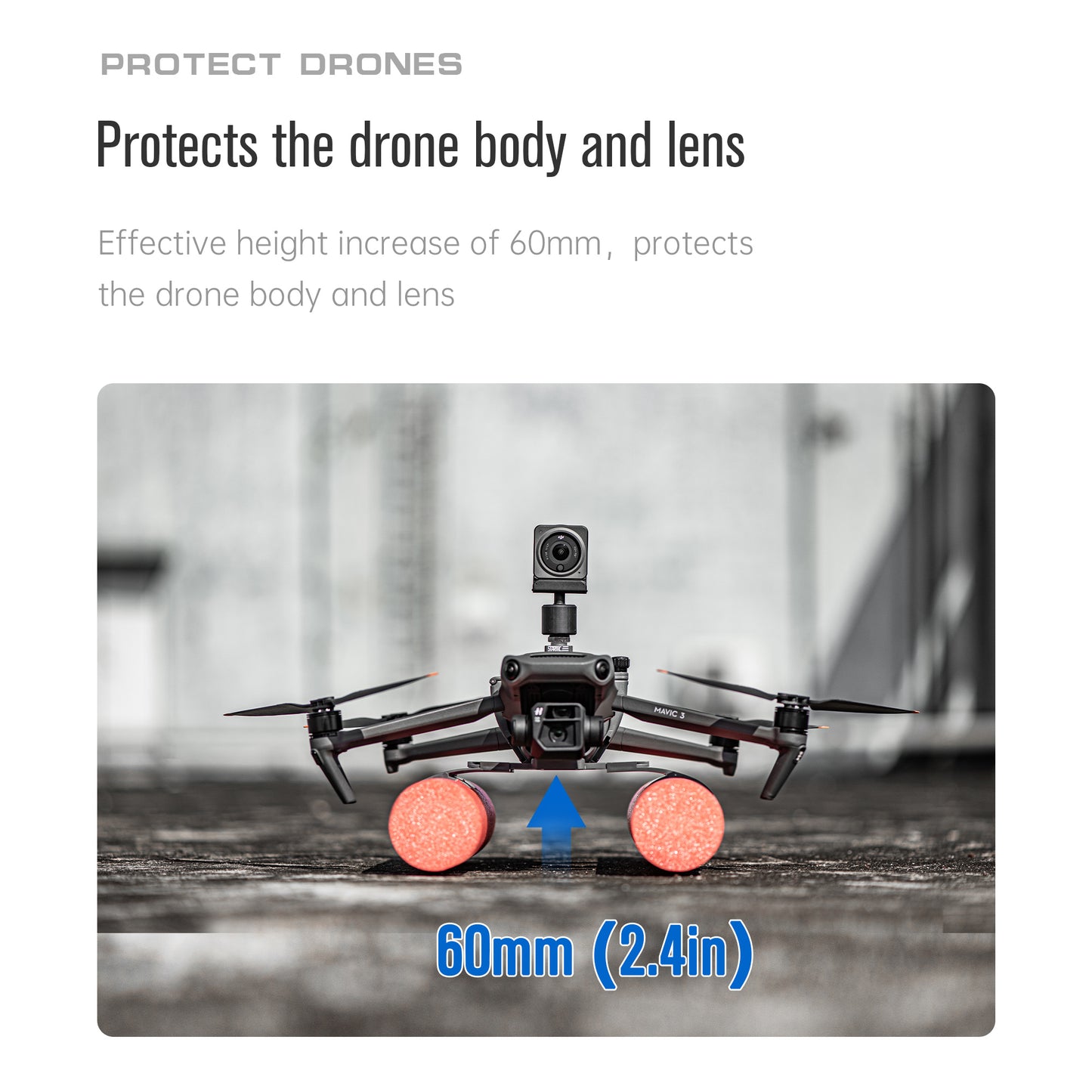 STARTRC 1110580 For DJI Mavic 3 Drone Body Mount Main Bracket Buoyancy Rod Foam Stick Kit Set