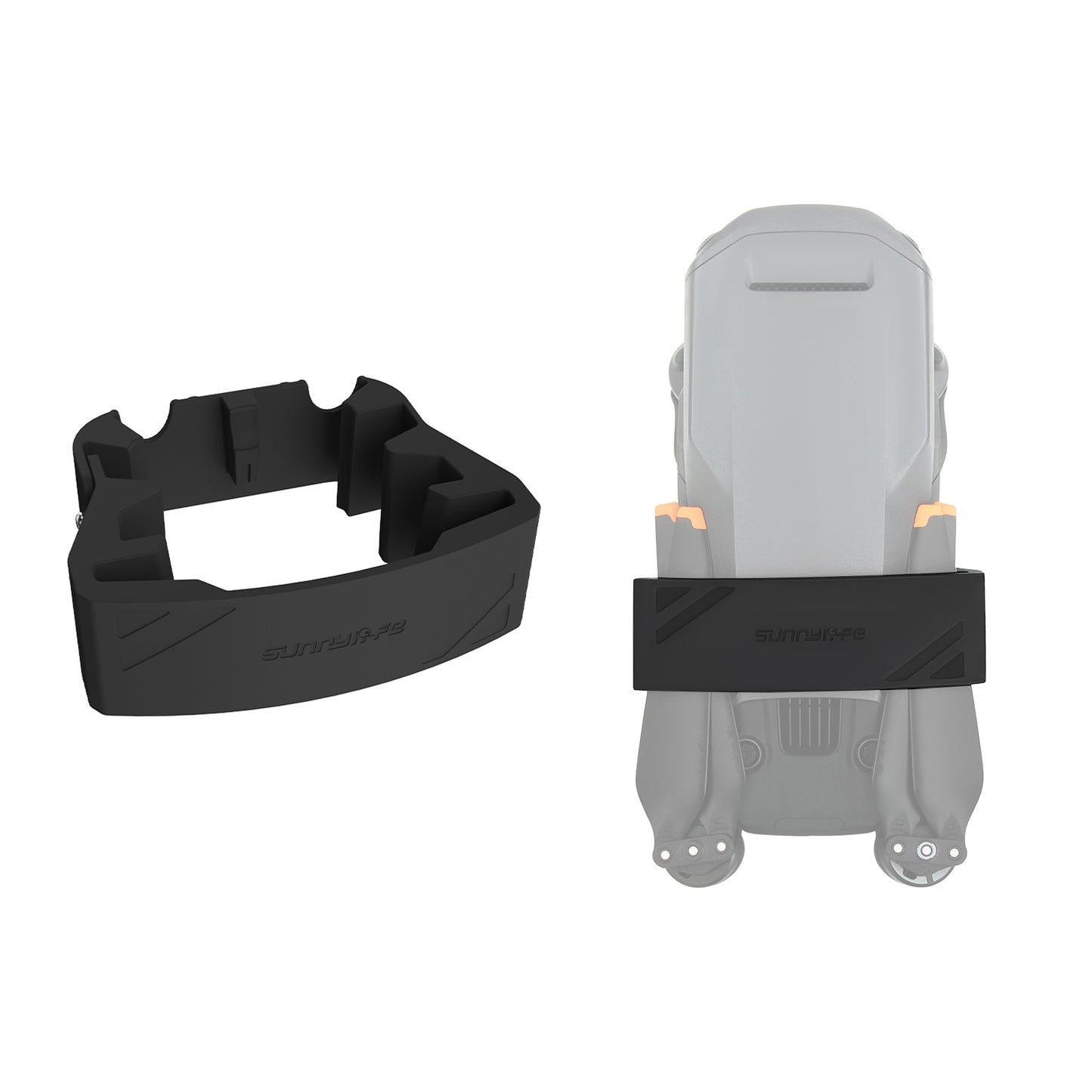 SUNNYLIFE M3-SJ359 Silicone Propeller Holder Strap for DJI Mavic 3 Drone Props Blade Stabilizer Fixator Accessory - Black