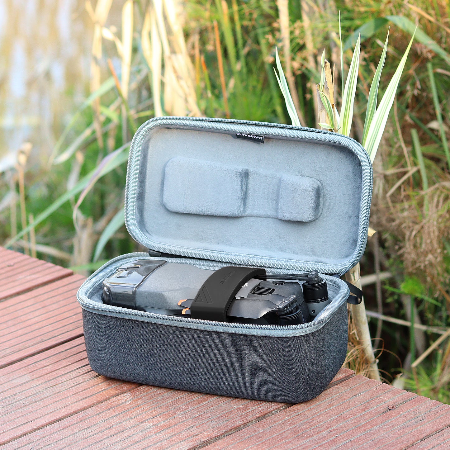 SUNNYLIFE M3-SJ359 Silicone Propeller Holder Strap for DJI Mavic 3 Drone Props Blade Stabilizer Fixator Accessory - Black