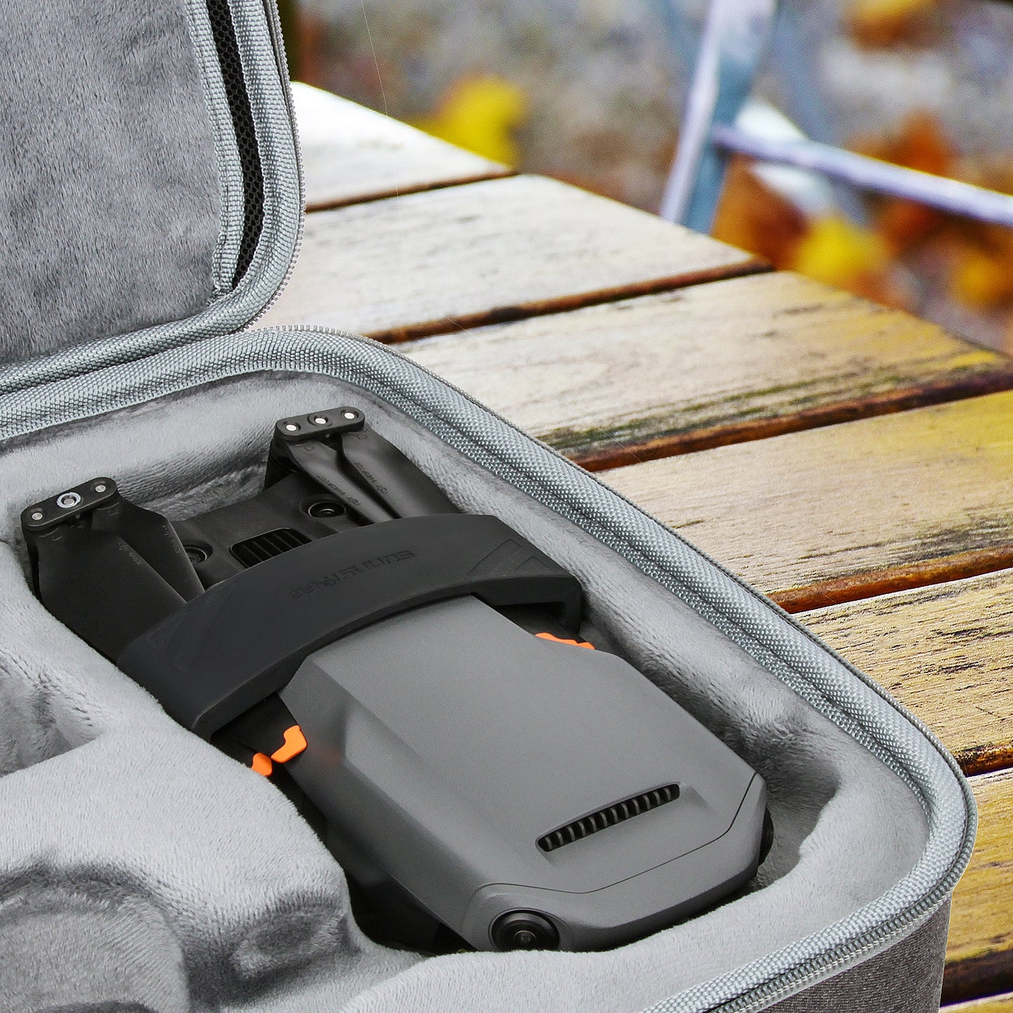 SUNNYLIFE M3-SJ359 Silicone Propeller Holder Strap for DJI Mavic 3 Drone Props Blade Stabilizer Fixator Accessory - Black