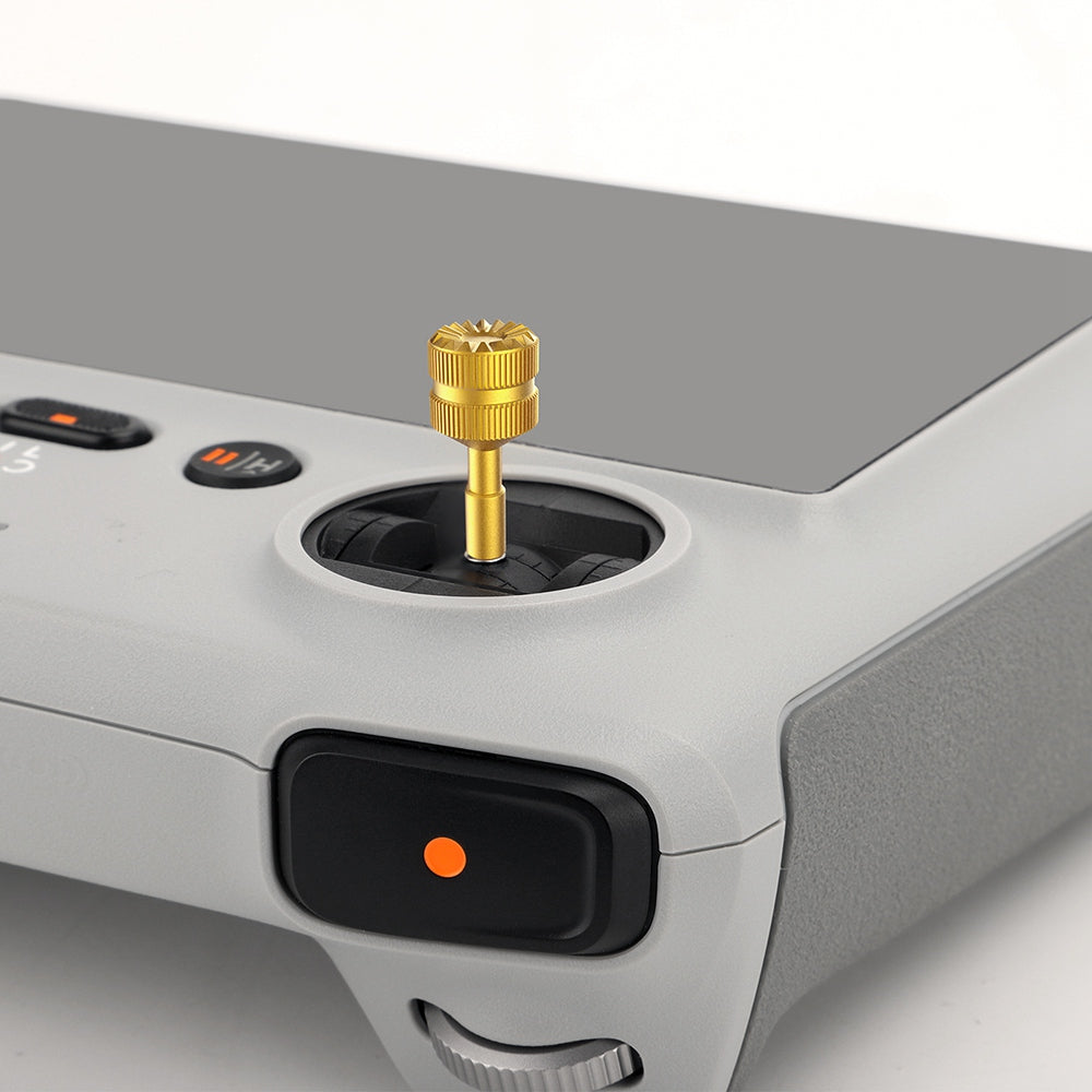 SUNNYLIFE MM3-YG393 For DJI Mini 3 Pro DJI-RC Remote Controller 1 Pair Thumb Rocker Aluminum Alloy Control Joysticks - Gold