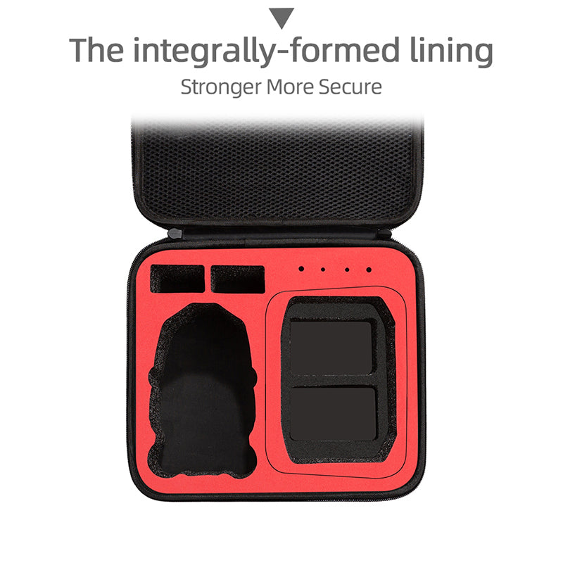 Shockproof Storage Bag for DJI Mini 3 Pro / Mini 3 Carrying Case Portable Box RC Accessories Travel Bag - Black / Red