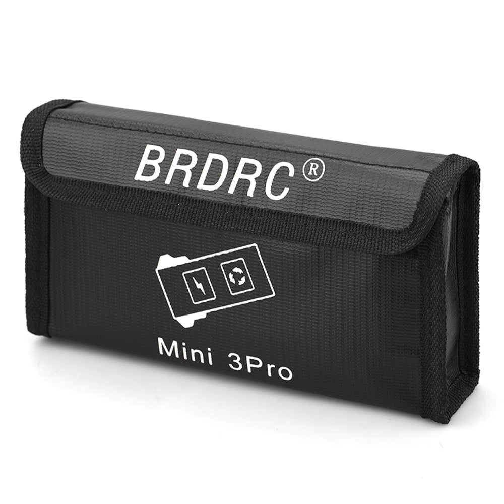 BRDRC EWB9237_3 Li-po Safe Battery Explosion-proof Protective Bag for DJI Mini 3 Pro Drone Battery Storage Bag, Size L/for 3Pcs Batteries