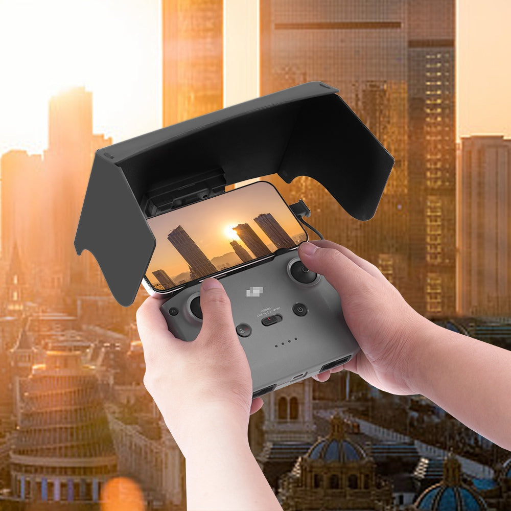 EWB9214 for DJI Mini 3 Pro RC-N1 Remote Control Sunshade for DJI Mavic 3/Mini 2/Air 2/2S Drone Foldable Smartphone Light Block Sunhood