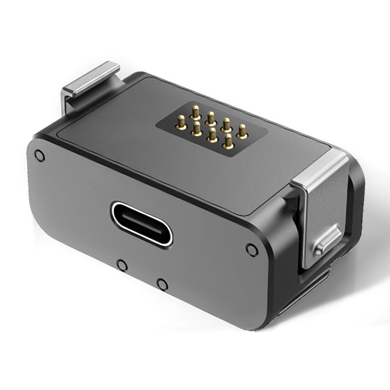 Uniqkart OA-TPM-T01 Magnetic Dual Port Charging Mount for DJI Action 2 Charging Base Portable Charging Stand with 1/4 Adapter