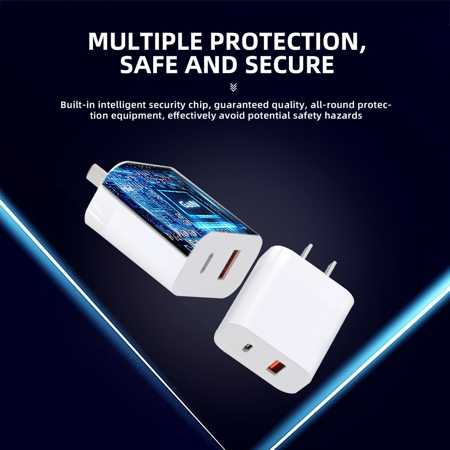 RCSTQ 1356500 30W GaN QC3.0 Dual Port Charger for DJI Mini 2/Mini 3 Pro Drone Fast Charger Adapter RC Aircraft Portable Mini Wall Charger Block (CN Plug)