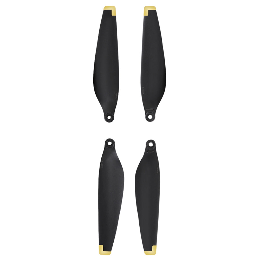RCSTQ 1359100 For DJI Mini 3 Pro 4Pcs Plastic Noise Reduction Drone Propellers Blades Replacement Parts - Black/Gold