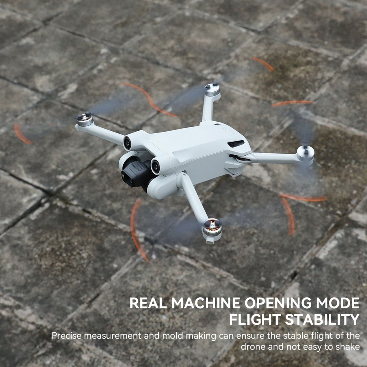 RCSTQ 1359100 For DJI Mini 3 Pro 4Pcs Plastic Noise Reduction Drone Propellers Blades Replacement Parts - Black/Gold