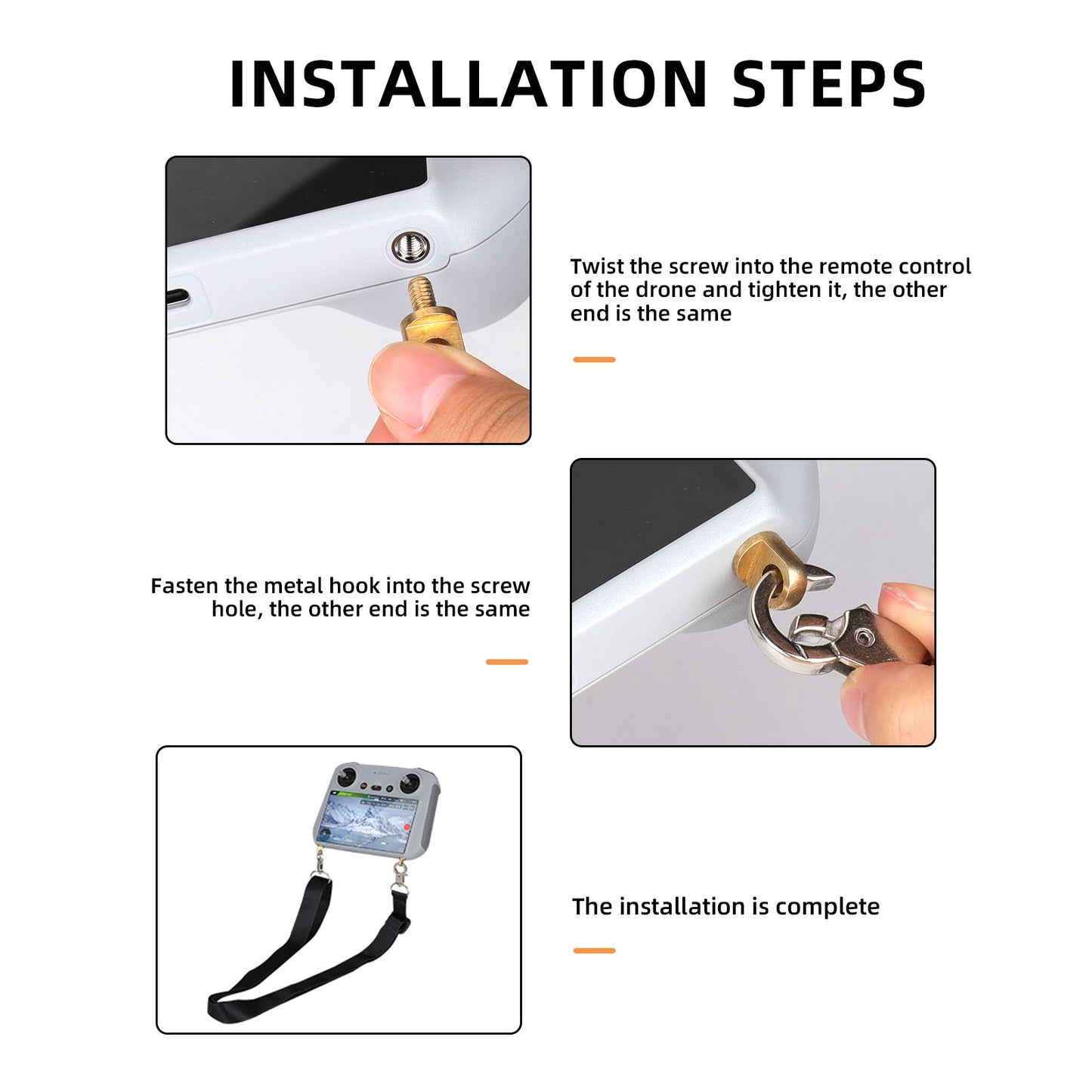 RCSTQ 1190100 For DJI Mini 3 Pro Drone Smart Controller Accessories Lanyard Neck Strap