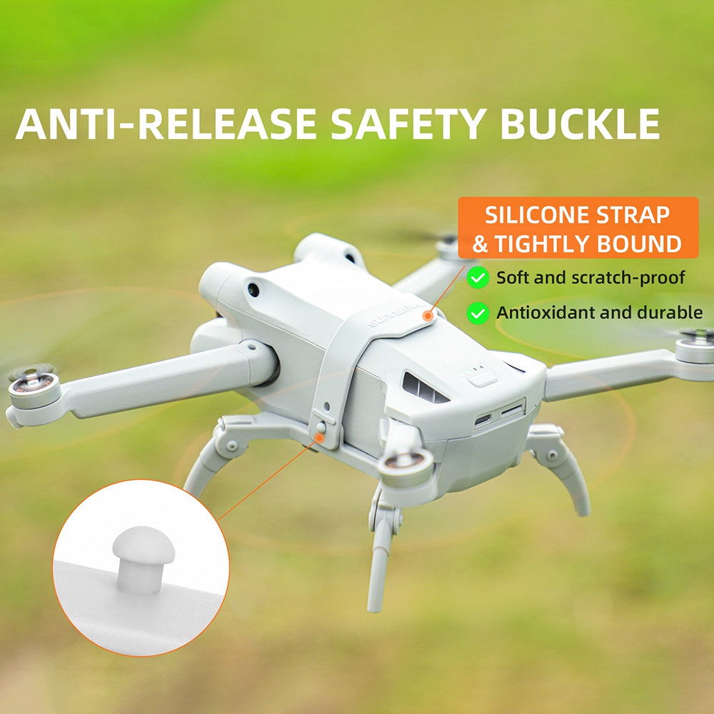 SUNNYLIFE MM3-LG399 For DJI Mini 3 Pro Drone Foldable Landing Gear Anti-fall Heighten Landing Stand - Grey