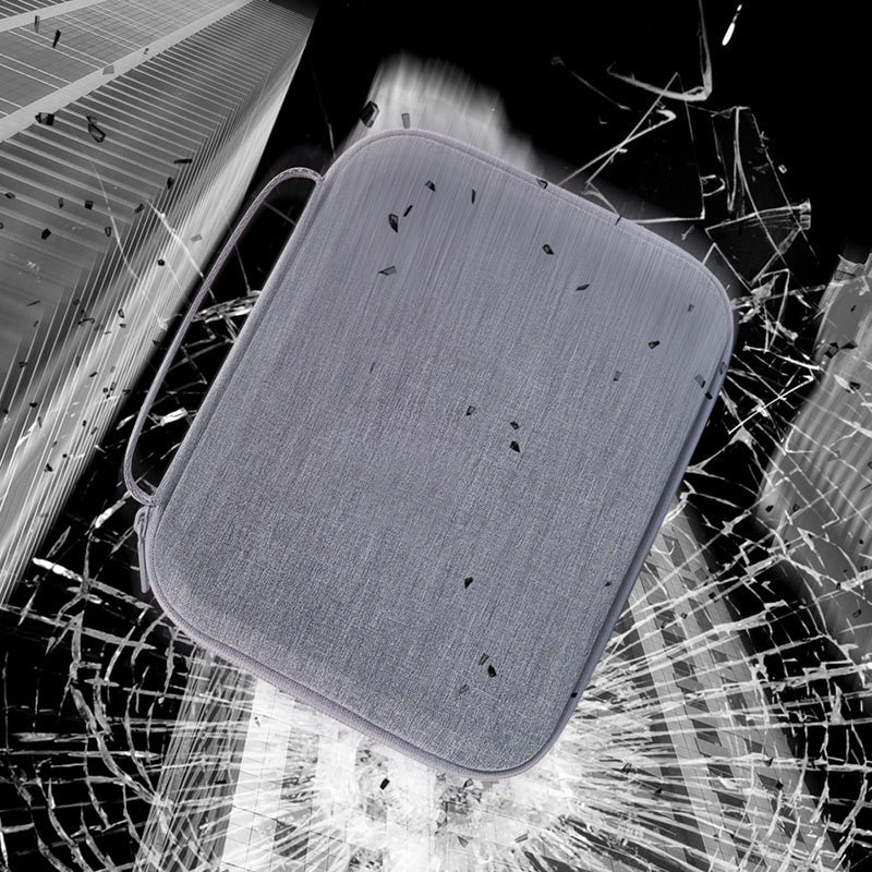 For DJI Mini 2 / Mini 2 SE Combo Drone and Accessories Storage Bag Portable Shockproof Carrying Case Handbag - Grey / Red Liner