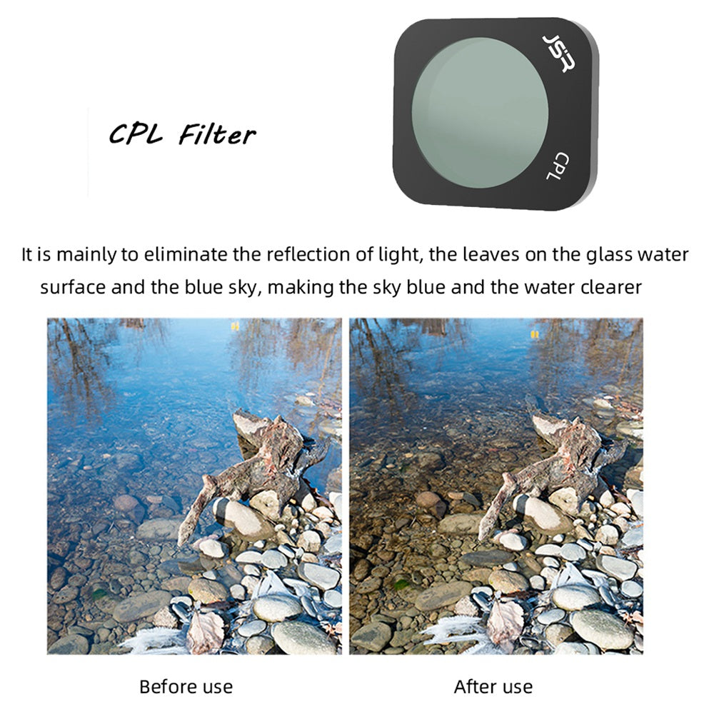 Junestar ZMP TB-8IN1 JSR-1903-12 For Hubsan Zino Mini Pro 8Pcs/Set MRC-UV+CPL+ND8+ND16+ND32+ND64+STAR+NIGHT Lens Filters Drone Camera Accessories