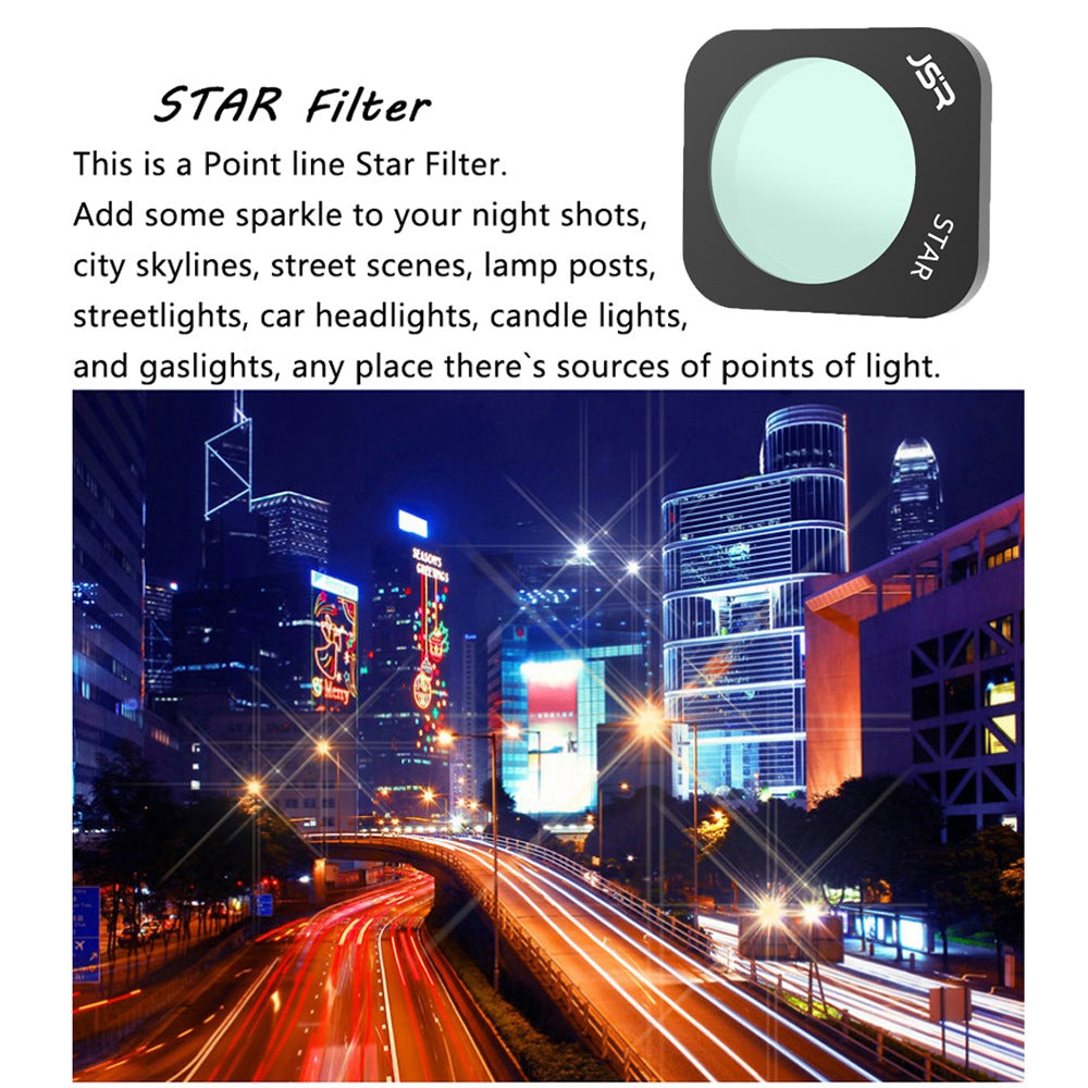 Junestar ZMP TB-8IN1 JSR-1903-12 For Hubsan Zino Mini Pro 8Pcs/Set MRC-UV+CPL+ND8+ND16+ND32+ND64+STAR+NIGHT Lens Filters Drone Camera Accessories