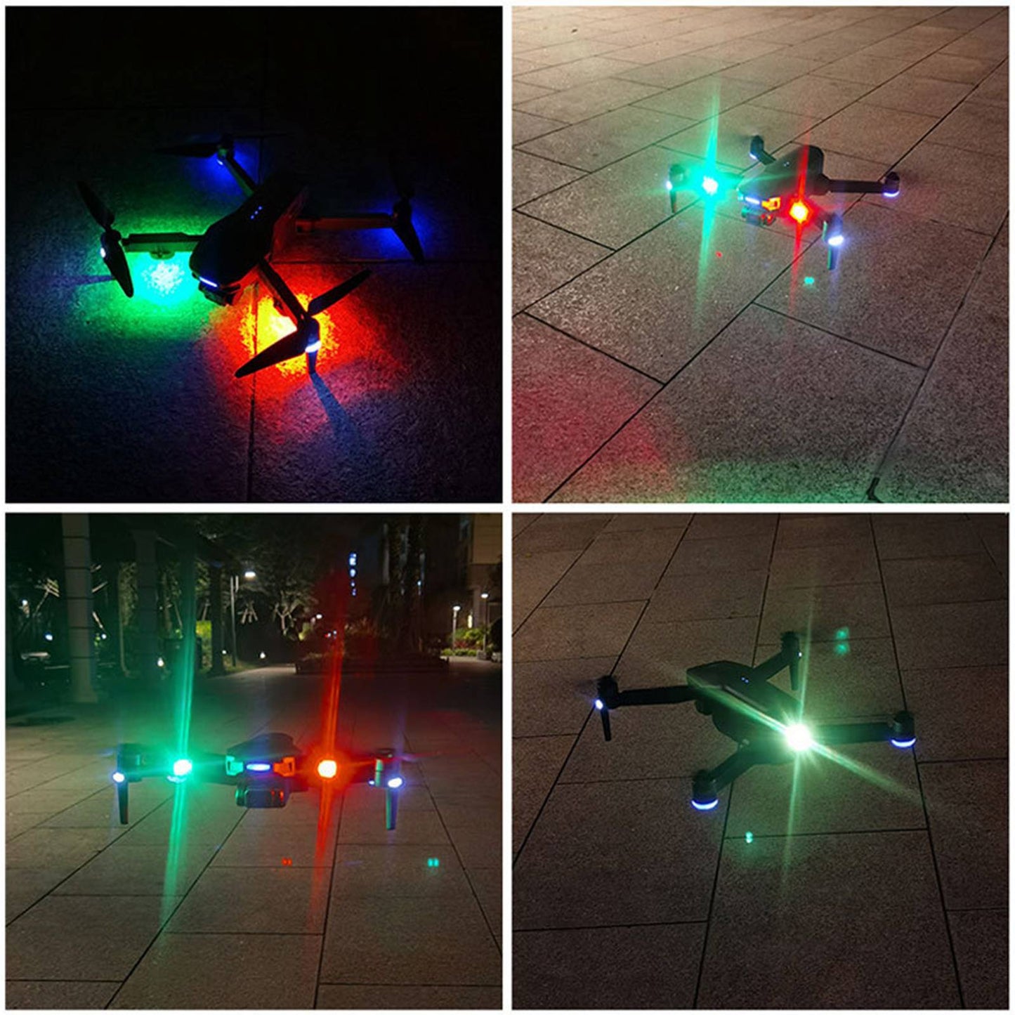 DABSD040 For DJI Mini 3 Pro/Air 2S/Mavic 3 7-Color LED Drone Light Rechargeable Drone Night Flight Flashing Lamp