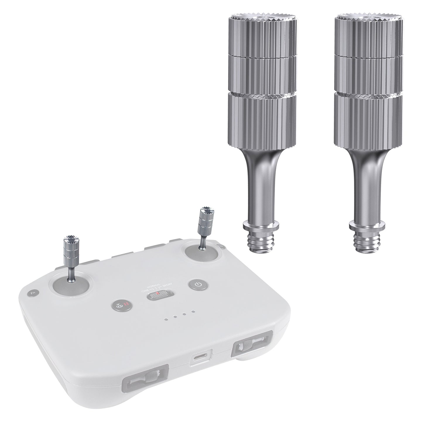 QISYKER DRCJ2511 2Pcs Thumb Rocker Stick for DJI RC-N1 Remote Controller/Mini 3 Pro/Air 2/Air 2S/Mini 2/Mavic 3 Heightening Joystick Protector Rod