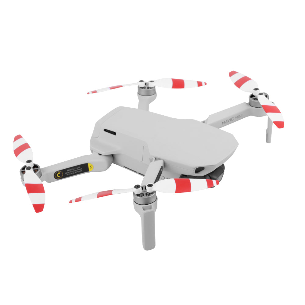 SUNNYLIFE 4726F 8Pcs for DJI Mini SE / 2 Drone Propeller Replacement Blade Spare Parts - White / Yellow