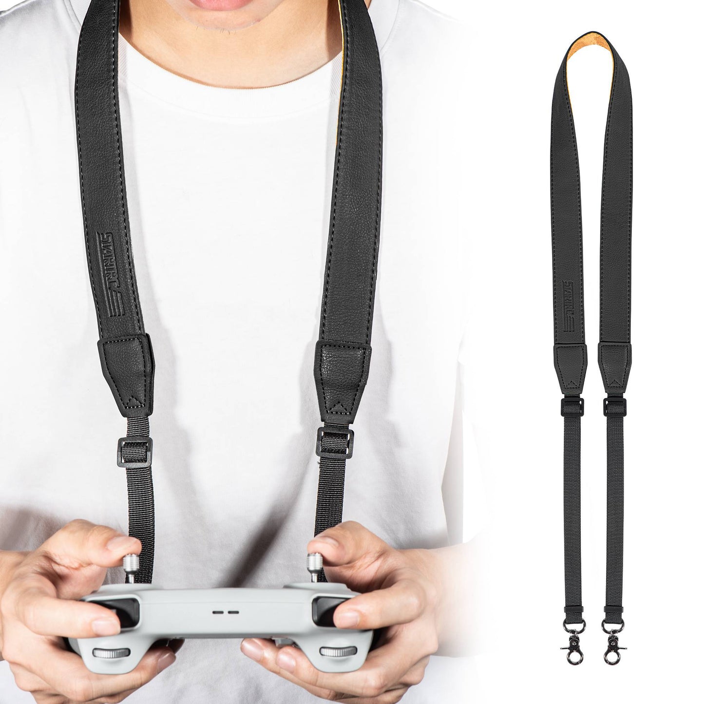 STARTRC 1111060 for DJI Mini 3 Pro / DJI RC / DJI RC Pro Remote Control with Screen Neck Strap Adjustable Lanyard - Black