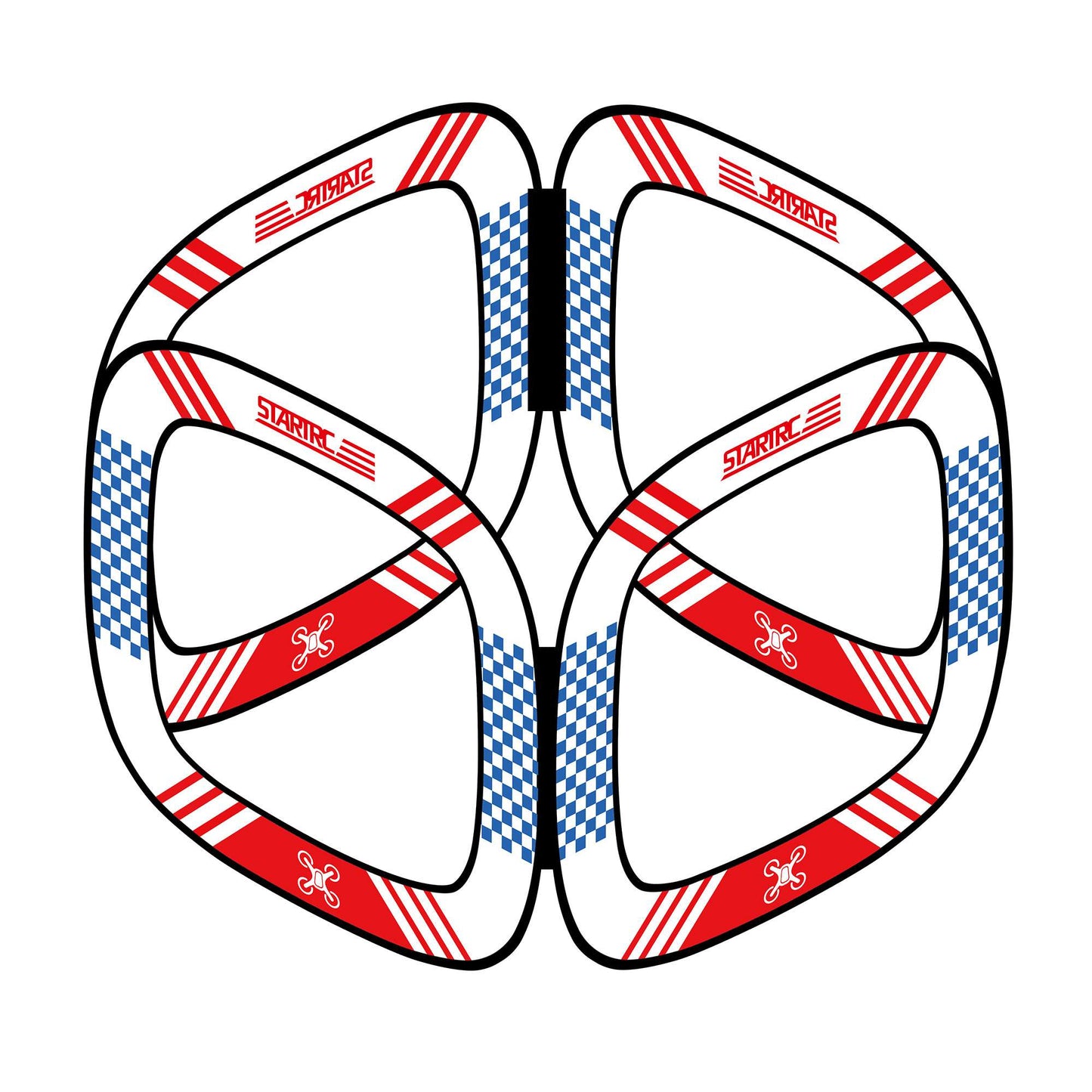 STARTRC 1111164 5Pcs For DJI Avata / FPV Track Obstacle Avoidance Square Pass Gate Drone Training Accessories