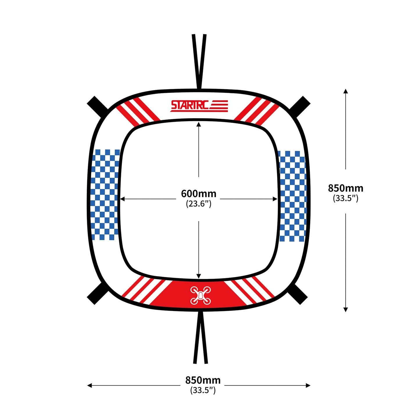 STARTRC 1111164 5Pcs For DJI Avata / FPV Track Obstacle Avoidance Square Pass Gate Drone Training Accessories