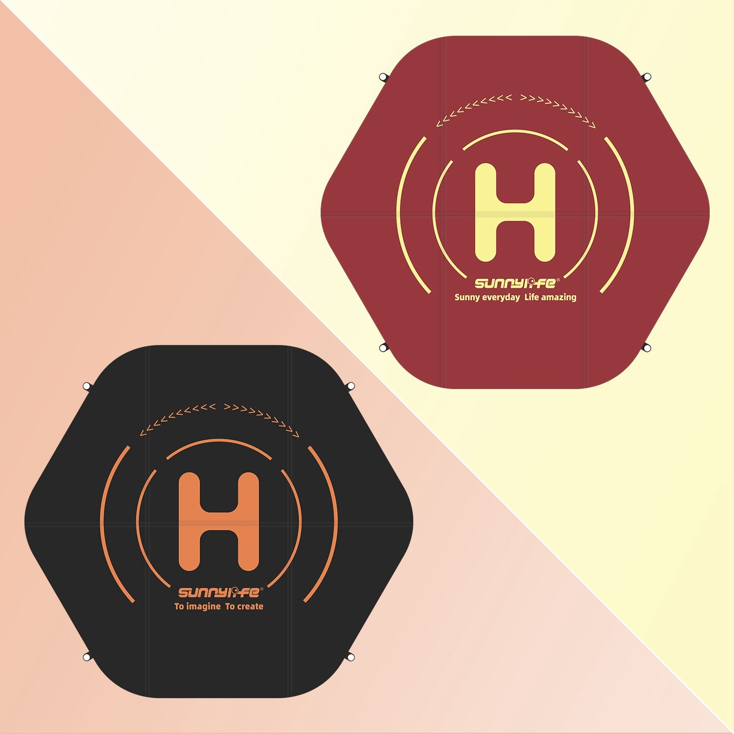 SUNNYLIFE TJP09 For DJI Avata / Mini 3 Pro / Mavic 3 / Mini SE Hexagon Foldable Landing Pad 60cm Drone Parking Apron Pad