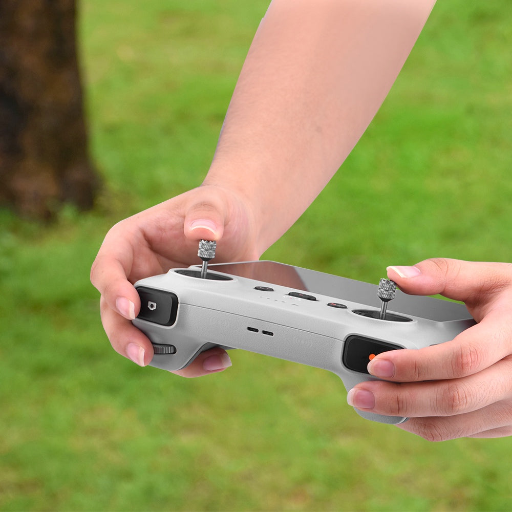 EWB9409 For DJI Mini 3 Pro Remote Controller 1 Pair Thumb Rocker Aluminum Alloy Control Joysticks - Gold