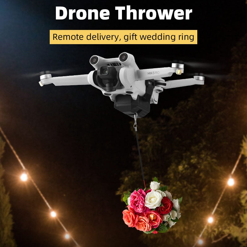 DJI-9519 Universal Delivery Drop Transport Thrower for DJI Mavic 3 / Mini 3 Pro / Mavic Air 2 / FIMI X8SE Drone Release Fishing Bait Carrying Wedding Proposal Device
