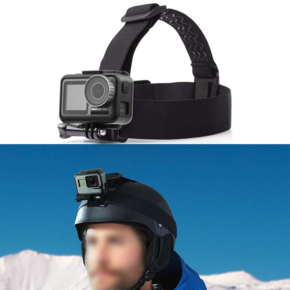 BRDRC DJI-6014 For Osmo Action Camera Adjustable Head Strap Anti-slip Fixing Band Headband