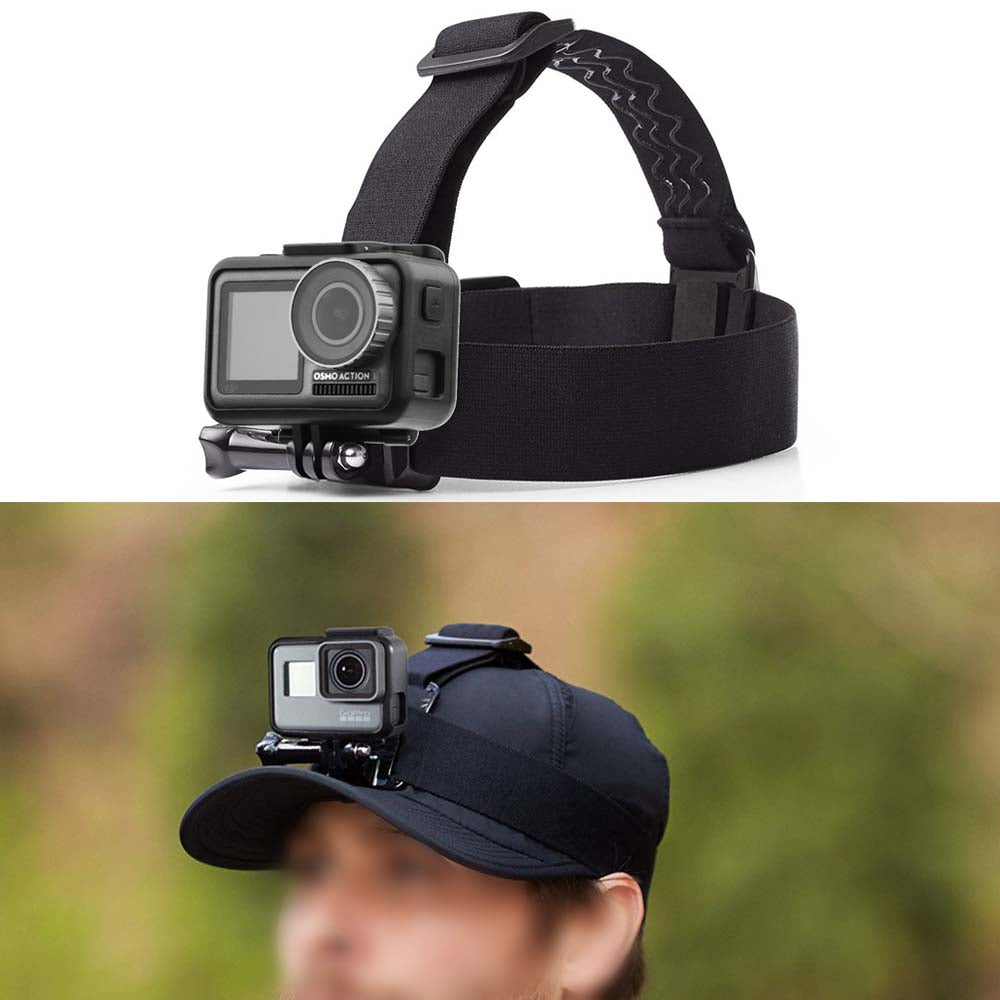 BRDRC DJI-6014 For Osmo Action Camera Adjustable Head Strap Anti-slip Fixing Band Headband