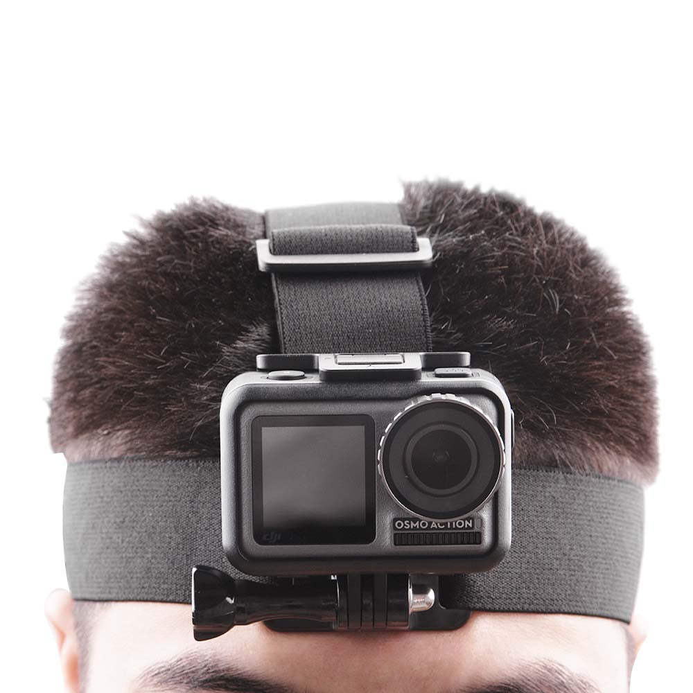 BRDRC DJI-6014 For Osmo Action Camera Adjustable Head Strap Anti-slip Fixing Band Headband