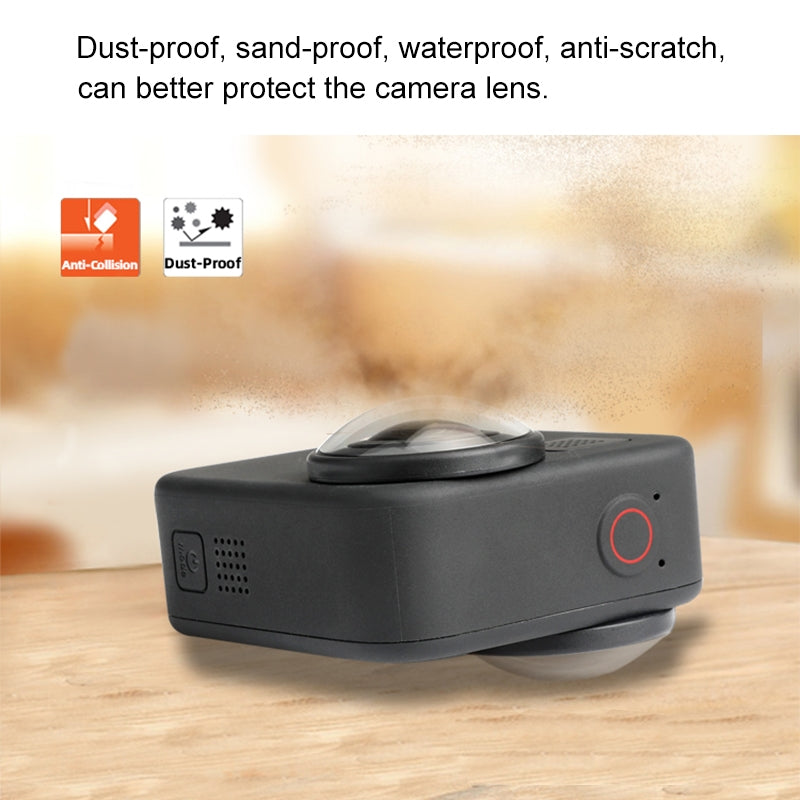 BRDRC DJI-7215 For GoPro Max 2Pcs Acrylic Lens Protective Cover Anti-dust Sport Camera Lens Cap