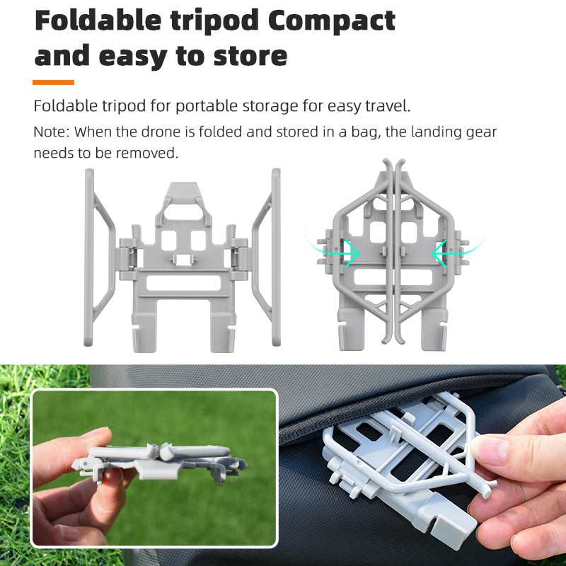 BRDRC 9648 For DJI Mini 3 / Mini 3 Pro Folding Landing Gear RC Drone Accessories Leg Support Protector Extensions