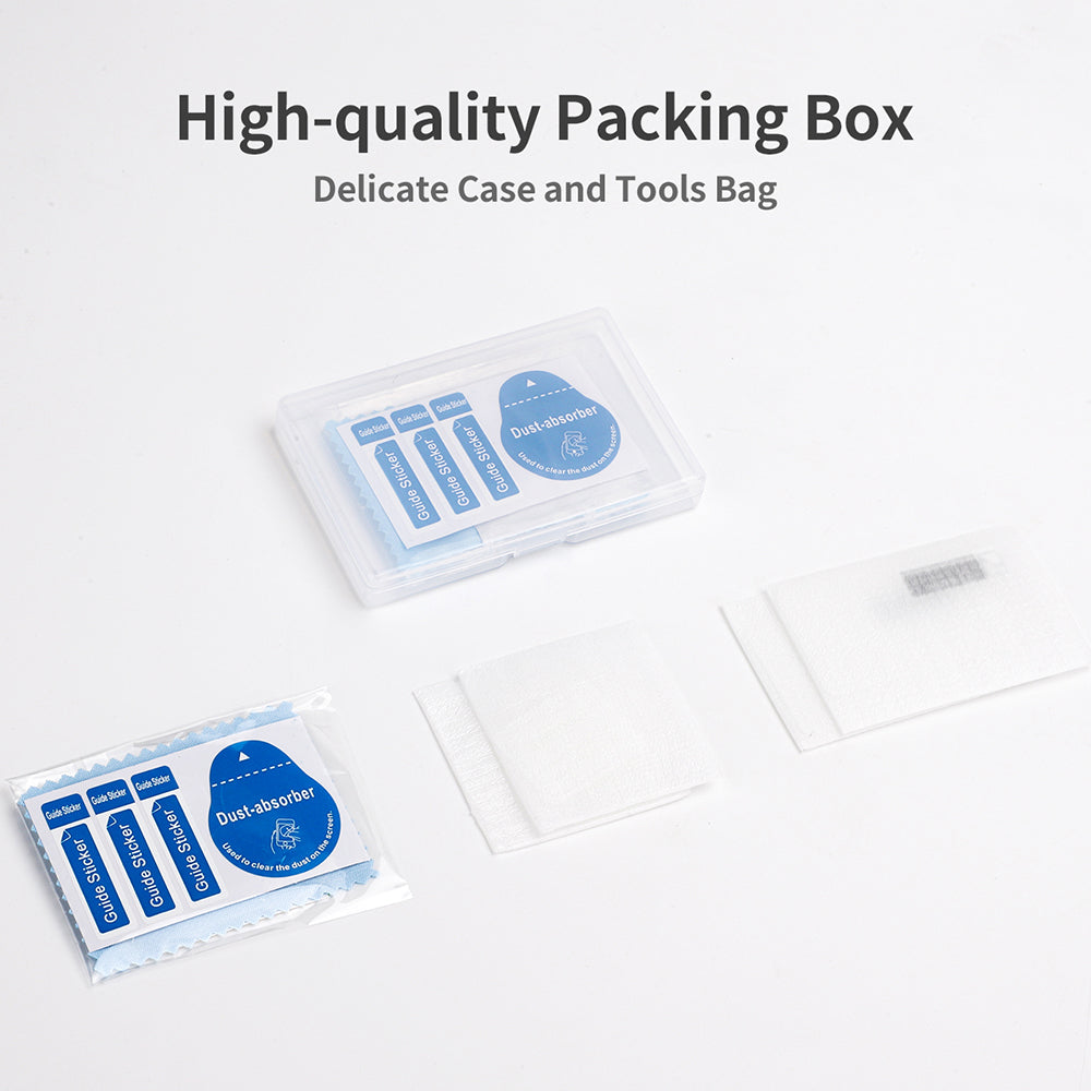 Uniqkart 1Pc For Insta360 GO 3 Action Camera Tempered Glass 9H Hardness Lens Film + Screen Protector Set