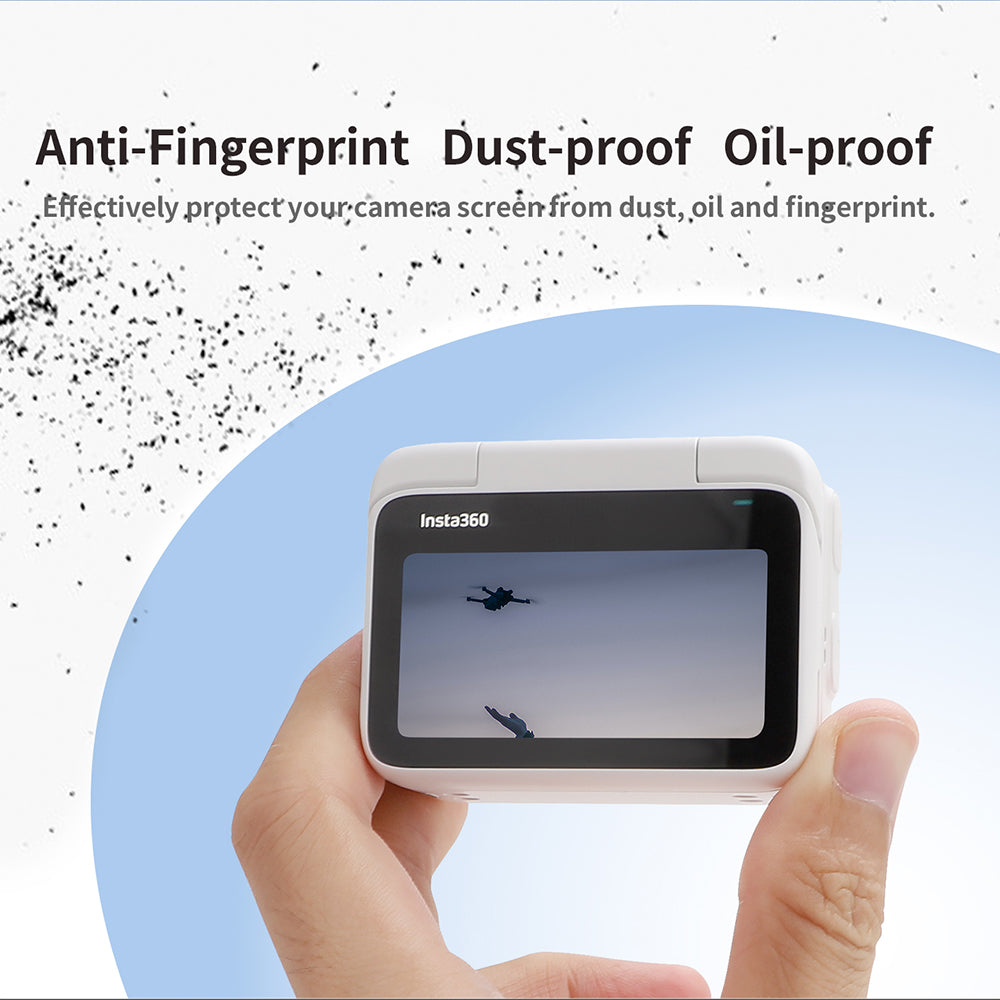 Uniqkart 2Pcs For Insta360 GO 3 0.3mm Ultra Thin Tempered Glass Lens Film + Screen Protector Set