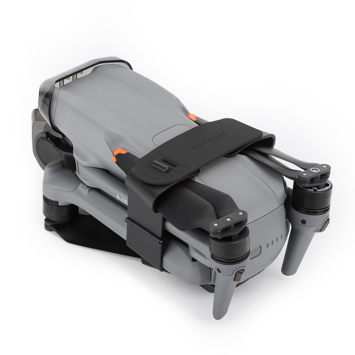 SUNNYLIFE A3-SJ663 For DJI Air 3 Drone Propeller Holder Plastic+Silicone Propeller Fixing Stabilizer - Black