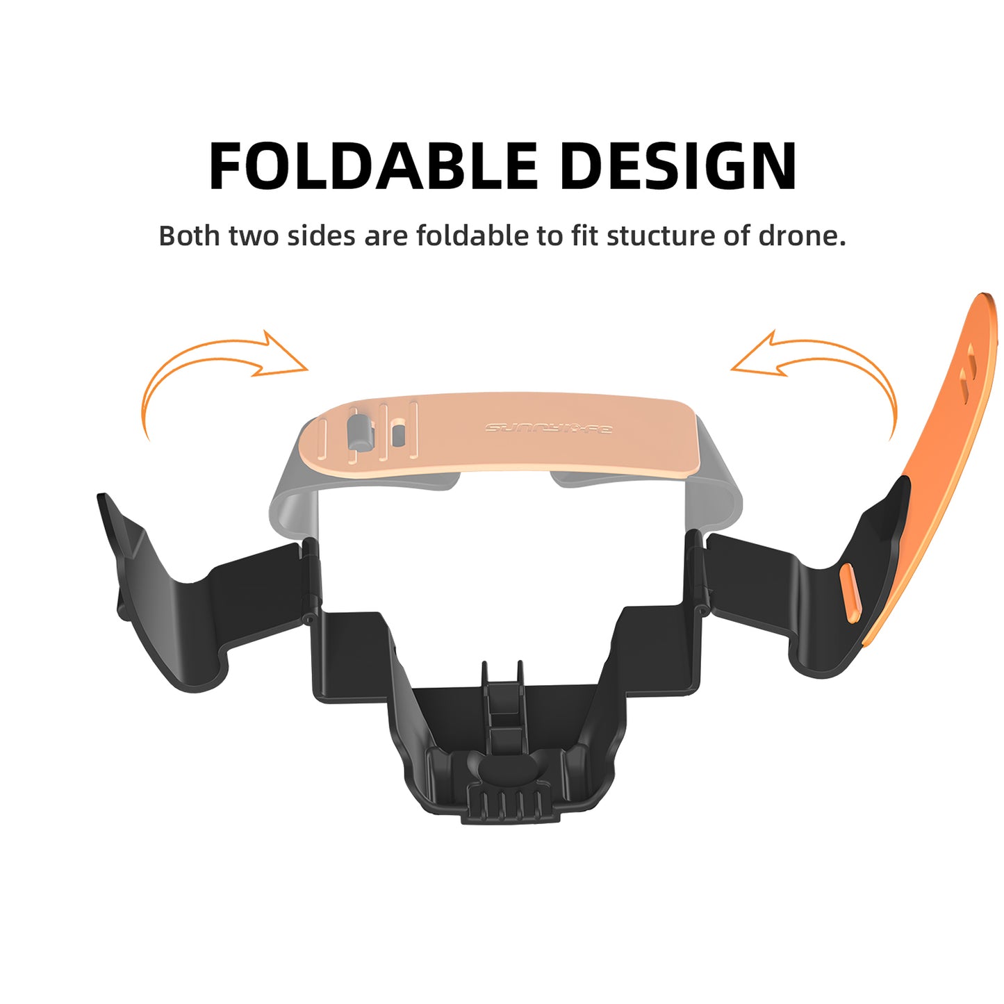 SUNNYLIFE A3-SJ663 For DJI Air 3 Drone Propeller Holder Plastic+Silicone Propeller Fixing Stabilizer - Black