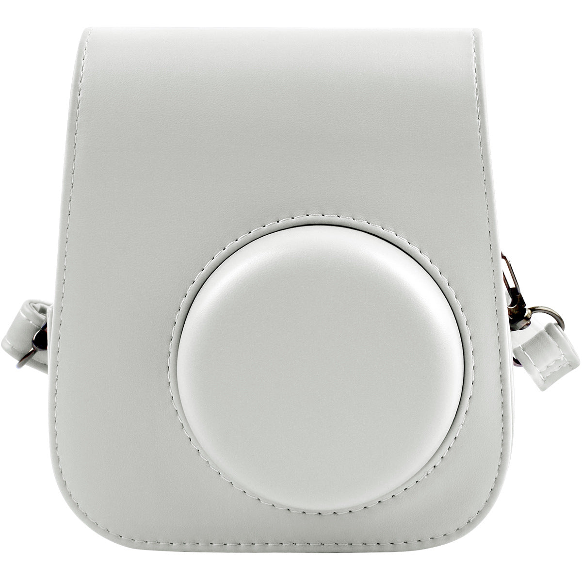 Leather Bag Protective Case with Removable Adjustable Strap for Fujifilm Instax Mini 11 Instant Camera - White