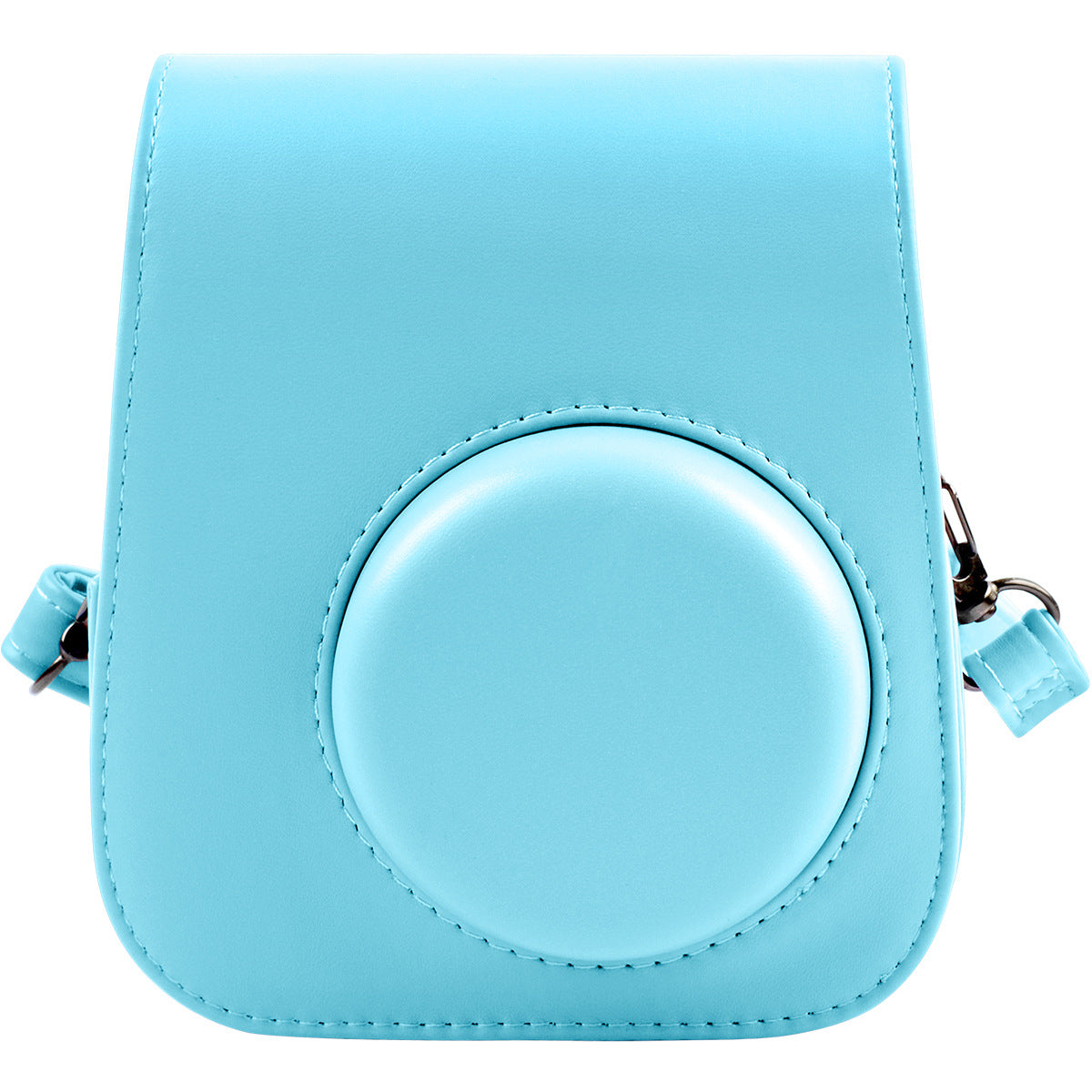 Leather Bag Protective Case with Removable Adjustable Strap for Fujifilm Instax Mini 11 Instant Camera - Blue
