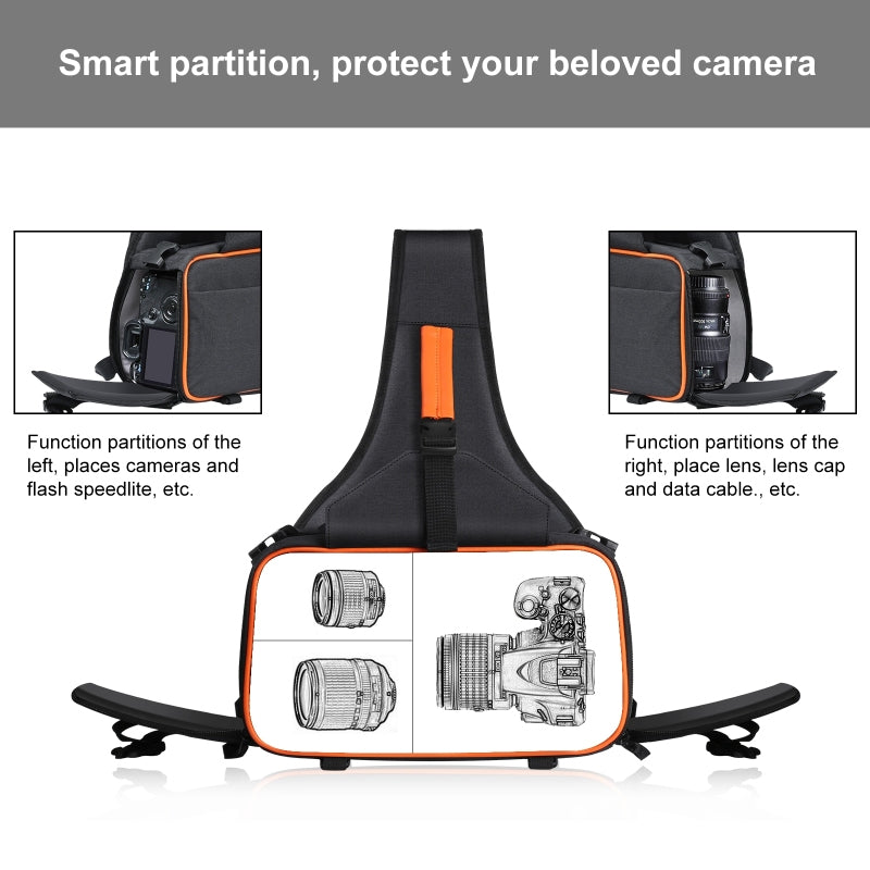 Puluz PU5014B DSLR Camera Backpack and Lens Bag for Nikon Sony Canon Photography Equipment Shoulder Bag