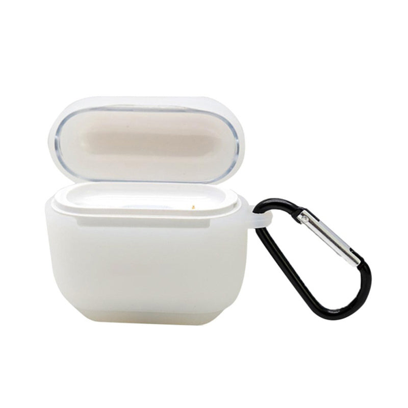 Uniqkart for Insta360 GO Camera Charging Case Soft Silicone Protective Cover Anti-drop Case with Carabiner - Transparent