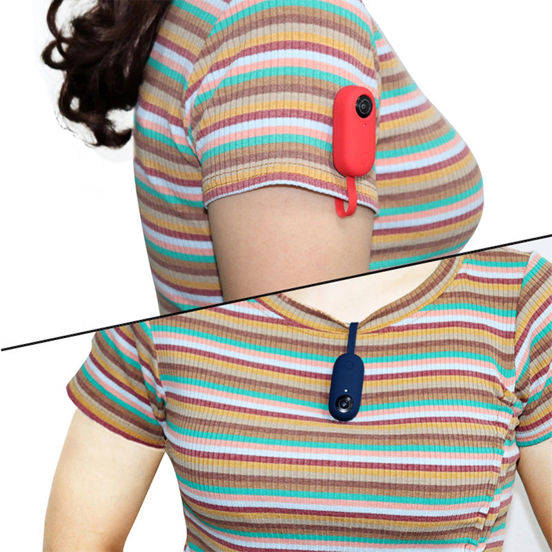 Uniqkart for Insta360 GO Portable Camera Protective Cover Magnetic Design Anti-drop Soft Silicone Case - Dark Green