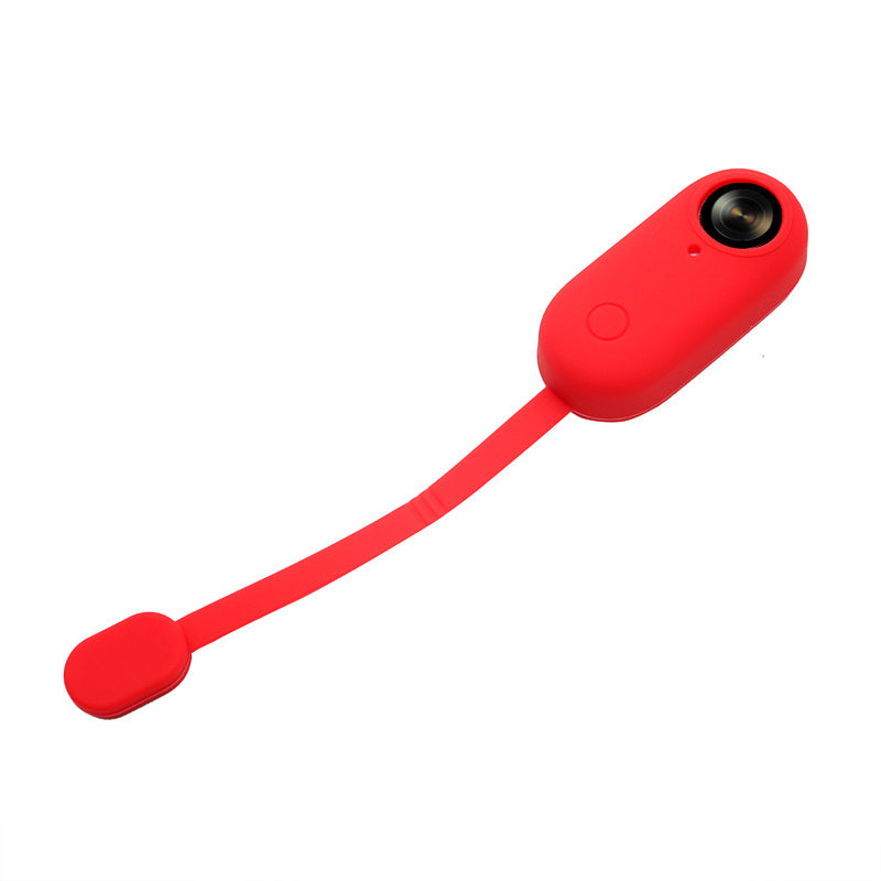 Uniqkart for Insta360 GO Portable Camera Protective Cover Magnetic Design Anti-drop Soft Silicone Case - Red